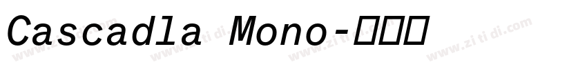 Cascadla Mono字体转换